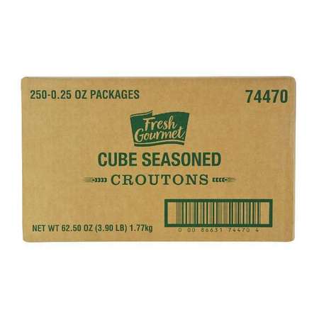 Fresh Gourmet Fresh Gourmet Trans Fat Free Seasoned Crouton Cubes .25 oz., PK250 74470